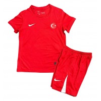 Camiseta Turkey Visitante Equipación para niños Eurocopa 2024 manga corta (+ pantalones cortos)